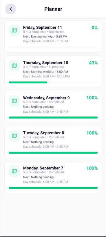 Multi-Day Planner